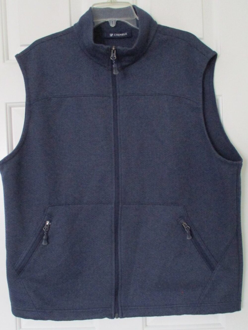 Cremieux Mens Blue Full Zip Quilted Winter-weight Golf Vest NWOT - Size XL